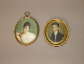 2 OIL ON IVORY PORTRAITSca. 18