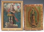 (2) OIL ON TIN &AMP; PRINED RE