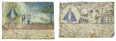 (2) OIL ON TIN EX-VOTO, LA VIR