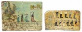 (2) OIL ON TIN EX-VOTO, LA VIR
