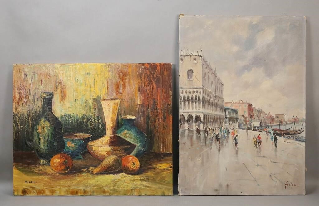2 OILS ON CANVAS CORTI & FALIER2