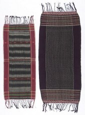 2 OLD BATAK SHOULDER CLOTHS, I