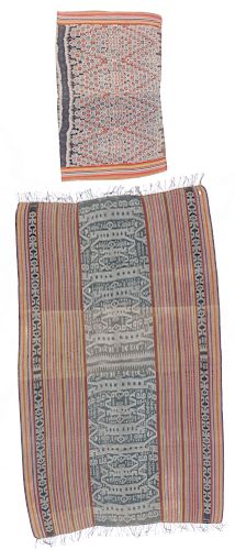 2 OLD COTTON IKAT TEXTILES, WEST