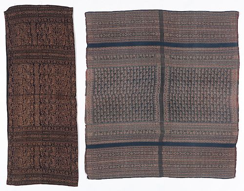 2 OLD FLORES COTTON IKAT