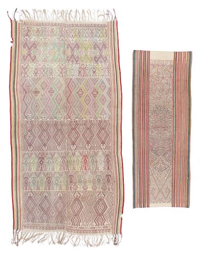 2 OLD IBAN TEXTILESWoman's skirt,
