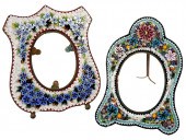2 OLD ITALIAN MICROMOSAIC PICT