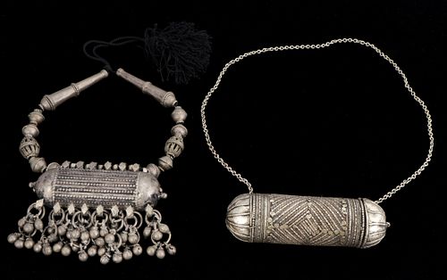 2 OLD YEMEN SILVER TRIBAL BEDOUIN