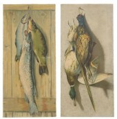 (2) OLEOGRAPHS TROMPE-L'OEIL S