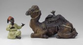 2 ORIENTALIST FIGURAL INK WELL