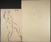 (2) ORIGINAL DRAWINGS, UNFRAME