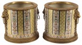 (2) ORMOLU-MOUNTED PORCELAIN C