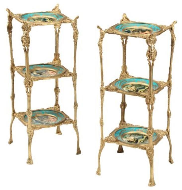 (2) ORMOLU-MOUNTED PORCELAIN