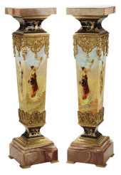 (2) ORMOLU-MOUNTED SEVRES-STYL