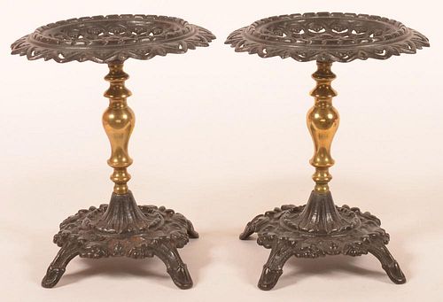 2 ORNATE 19TH CENT. CAST IRON &