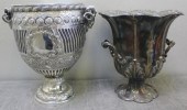 2 Ornate Silverplate Ice Coole