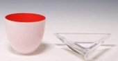 (2) ORREFORS GLASS PASTILLO &