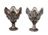 2 OTTOMAN STYLE ZARF SILVER FI