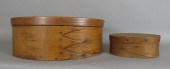 2 OVAL BENTWOOD SHAKER-TYPE BA