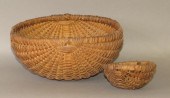 2 OVAL EGG SHAPED SPLINTWOOD B