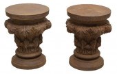 (2) OXIDIZED CAST IRON FOLIATE