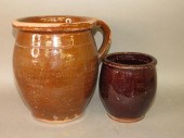 2 PA REDWARE CROCKSca. 1875-18