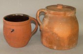 2 PA REDWARE CROCKSca. 1885; s