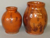 2 PA REDWARE JARSca. 1875; bal