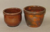 2 PA REDWARE JELLY JARSca. 188