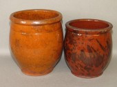 2 PA REDWARE JELLY JARSca. 187