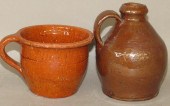 2 PA REDWARE VESSELSca. 1880;