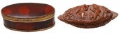 (2) PAINTED LACQUER & COQUILLA