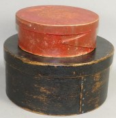 2 PAINTED ROUND BENTWOOD PANTR