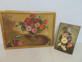 2 PAINTINGS, FLORAL STILL-LIFE
