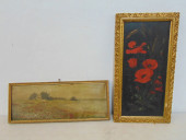 2 PAINTINGS, POPPY FIELDS & ST