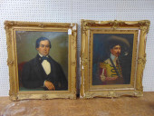 2 PAINTINGS, PORTRAIT GENTLEMA