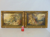 2 PAINTINGS, ROMANTIC COURTING