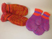2 PAIR OF MITTENSca. 1880-1920