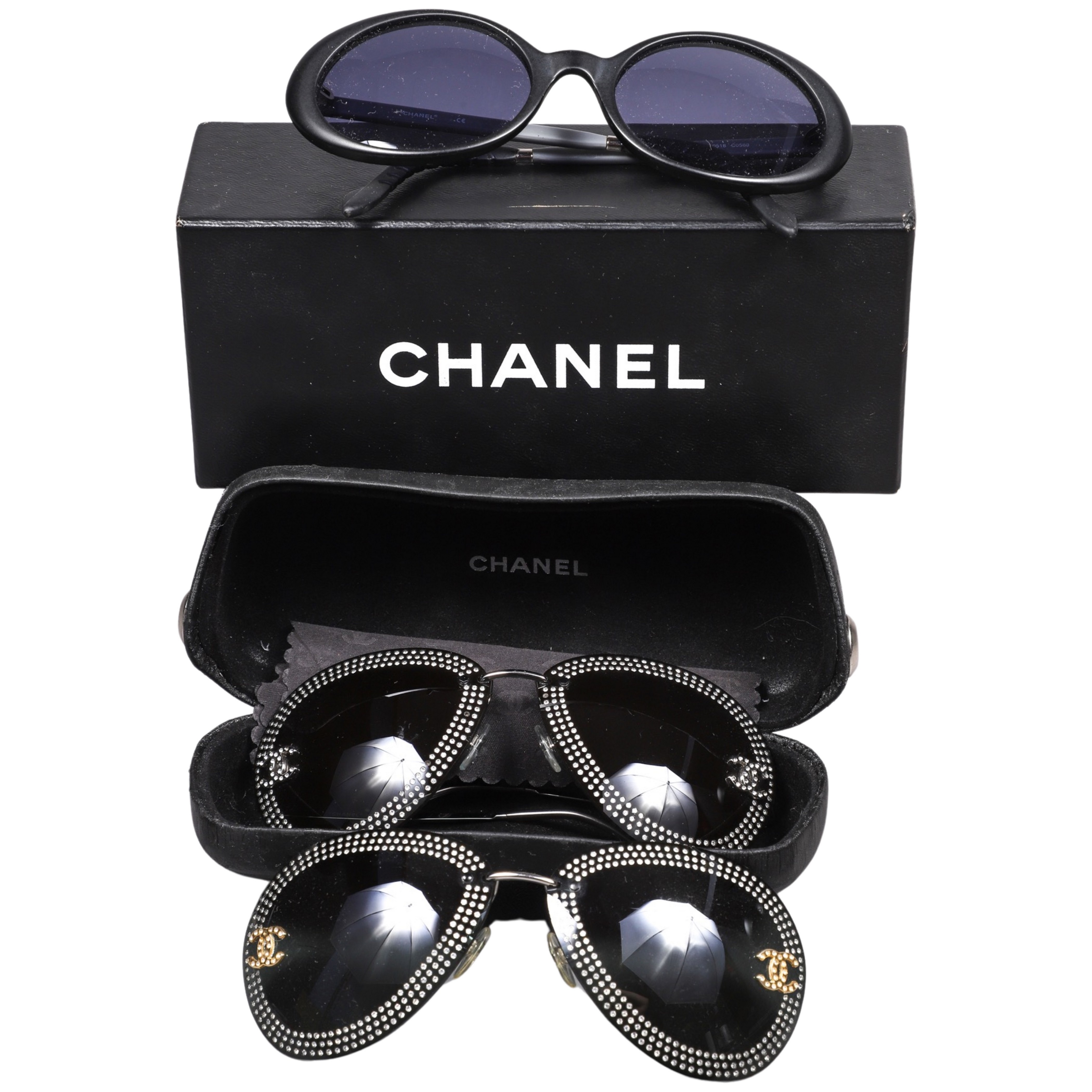 (2) Pair vintage Chanel