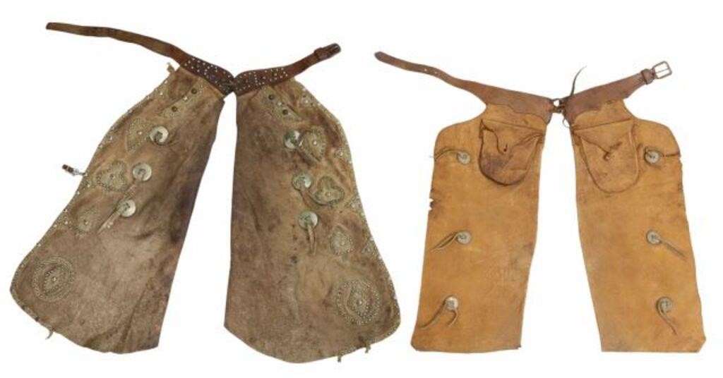 (2 PAIR) WESTERN COWBOY CHAPS,