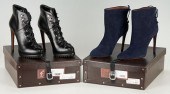 2 PAIRS ALAIA STILETTO LEATHER