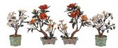 (2 PAIRS) CHINESE JADE TREES O