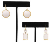 (2 PAIRS) ESTATE IPPOLITA 18KT
