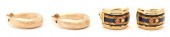 2 PAIRS LADIES' EARRINGS, INCL