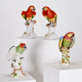 (2) PAIRS LARGE MEISSEN STYLE