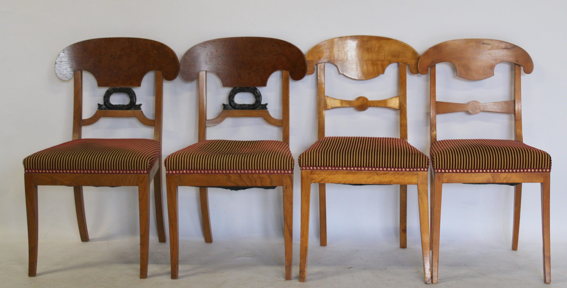 2 PAIRS OF BIEDERMEIER CHAIRS. 1