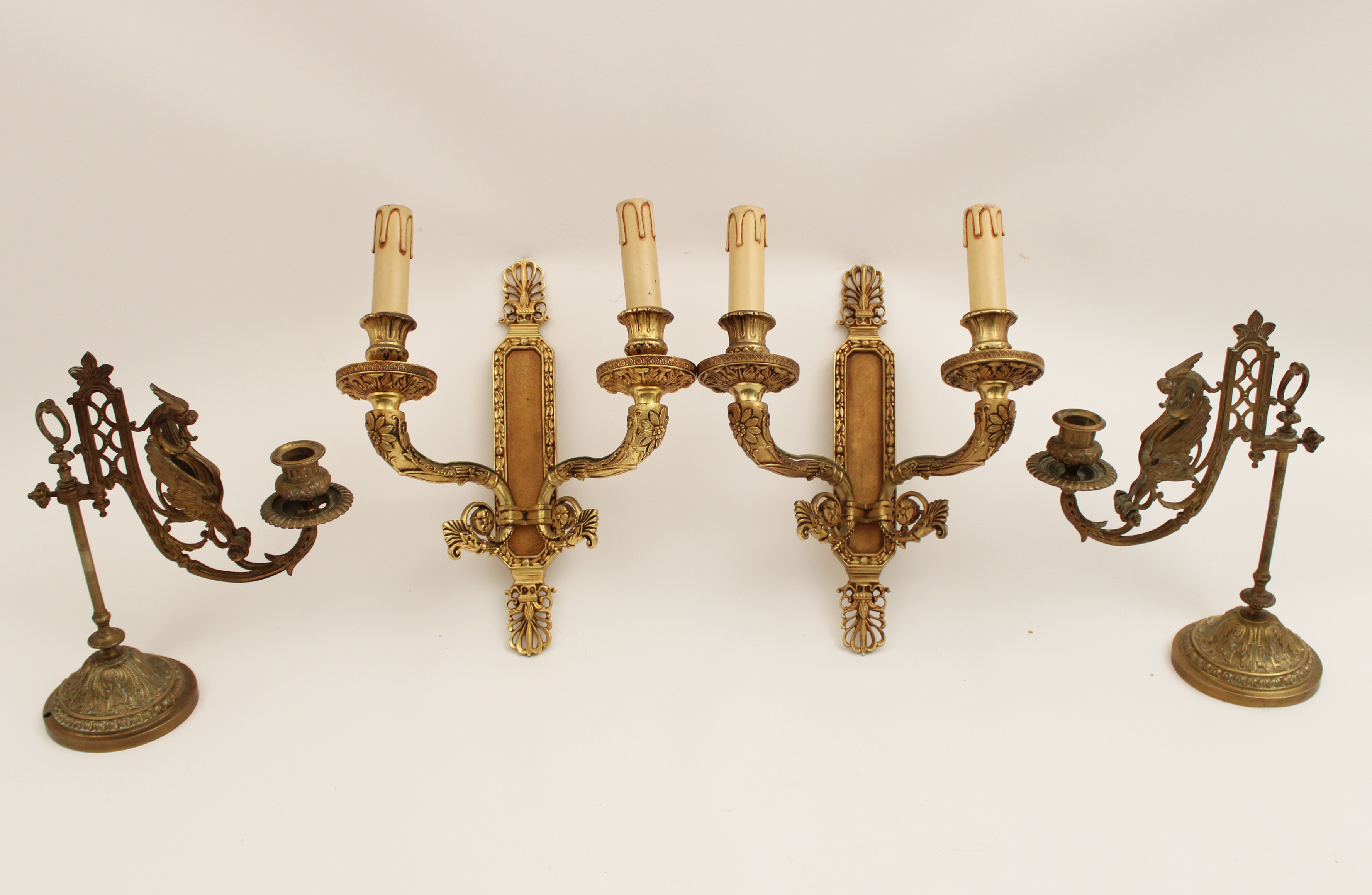 2 PAIRS OF FRENCH REGENCY