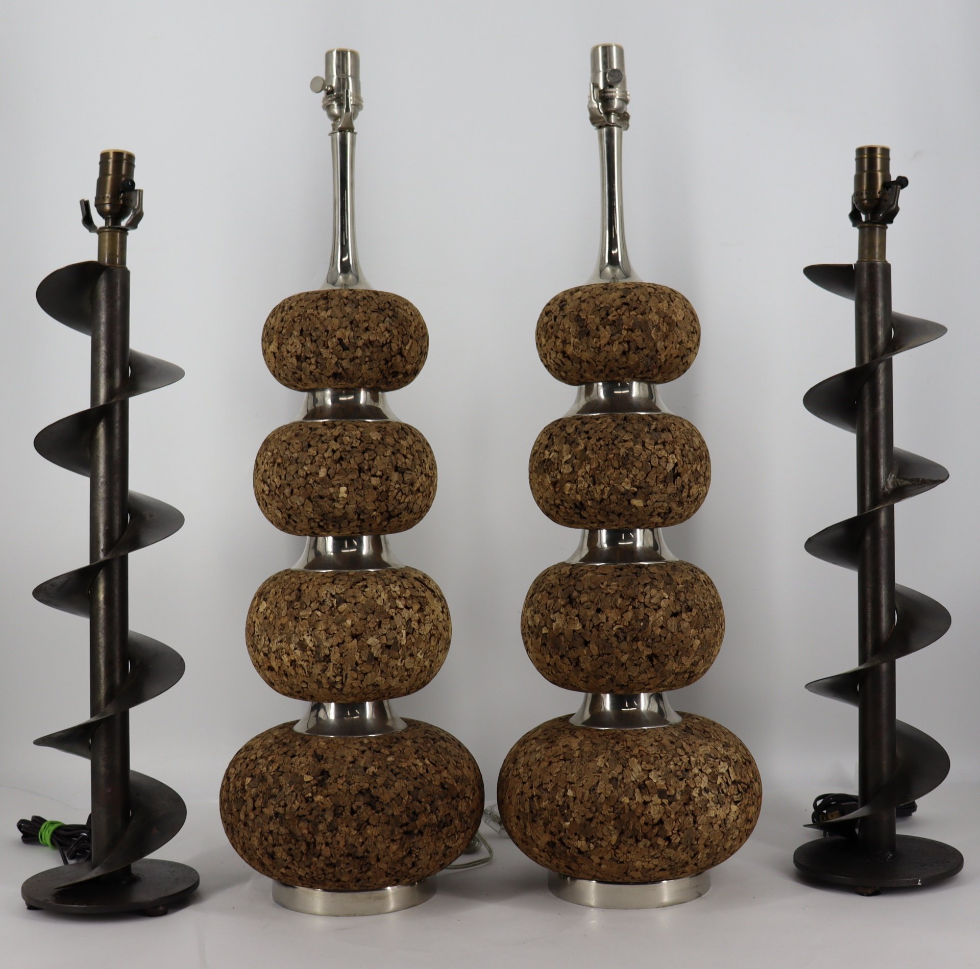 2 PAIRS OF MIDCENTURY STYLE