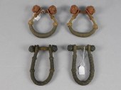 (2) PAIRS OF ROPE BECKETS WITH