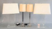 2 PAIRS OF TABLE LAMPS TO INCL
