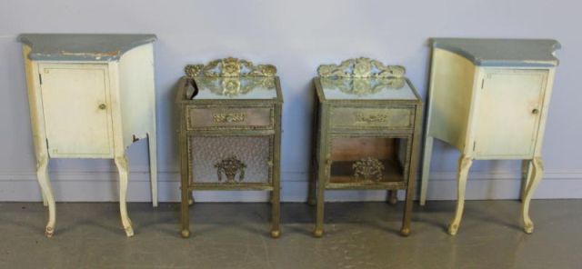 2 Pairs of Vintage Nightstands.A